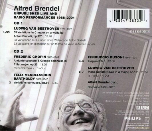 Alfred Brendel: Unpublished Live And Radio Performances [2CD]