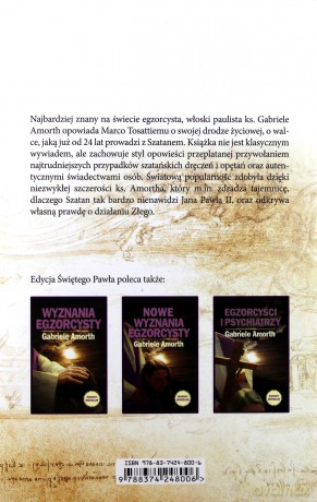 Wspomnienia Egzorcysty Moje Życie W Walce Z Szatanem - Gabriele Amorth [KSIĄŻKA]