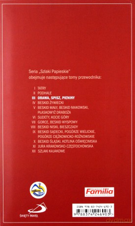 Szlaki Papieskie Przewodnik Tom 3 Orawa Spisz Pieniny - Urszula J.Własiuk [KSIĄŻKA]