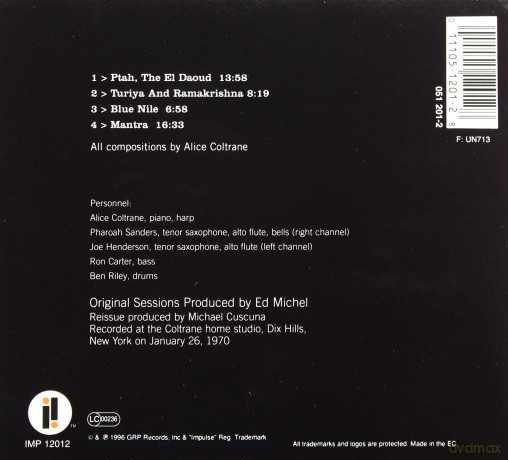 Alice Coltrane: Ptah, The El Daoud (digipack) [CD]