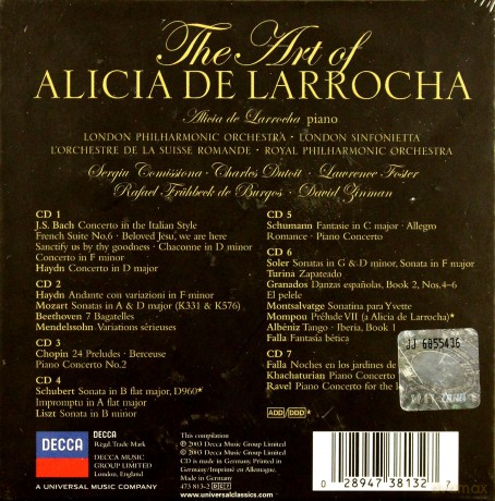 Alicia De Larrocha: The Art [7CD]