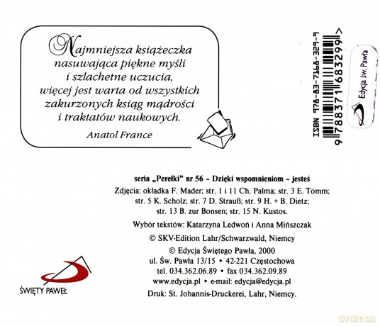 Dzięki Wspomnieniom Jesteś Perełki [KSIĄŻKA]