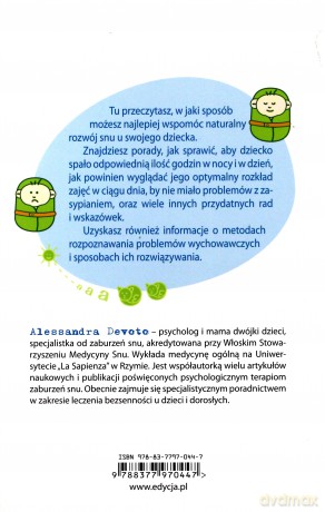 Co Robić Aby Moje Dziecko Dobrze Spało - Alessandra Devoto [KSIĄŻKA]