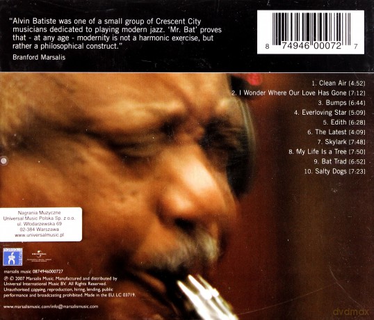 Alvin Batiste: Marsalis Music Honors Series [CD]