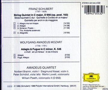 Amadeus Pleeth: Schubert:Str Quintet C + [CD]