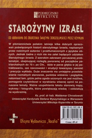 Starożytny Izrael (twarda) - 978-83-7492-108-4 [KSIĄŻKA]