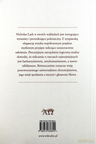 Pytanie O Boga Świętość Mowa I Milczenie - Nicholas Lash [KSIĄŻKA]
