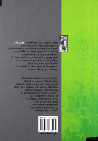 Małżeństwo Co Bóg Złączył - Xavier Lacroix [KSIĄŻKA]