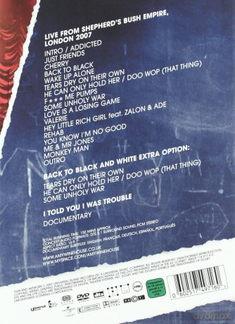 Amy Winehouse: I Told You I Was Trouble Live In London (digipack) [DVD]