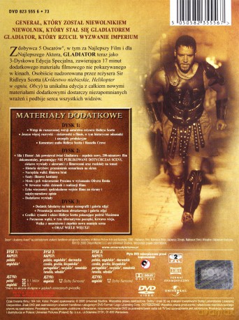 Gladiator wydanie specjalne [BOX] [3DVD]