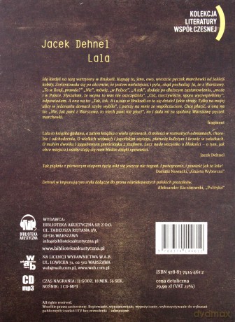 Lala - Jacek Dehnel (digipack) [AUDIOBOOK] [CD-MP3]