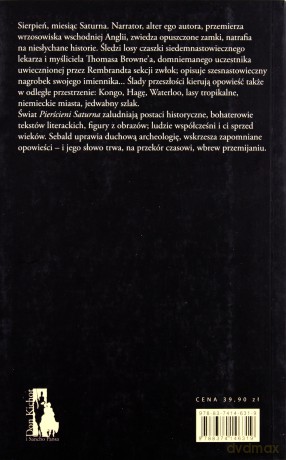 Pierścienie Saturna - W.G. Sebald [KSIĄŻKA]
