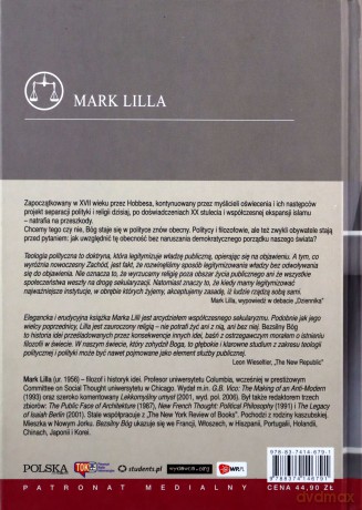 Bezsilny Bóg Religia Polityka I Nowoczesny Zachód (twarda) - Mark Lilla [KSIĄŻKA]