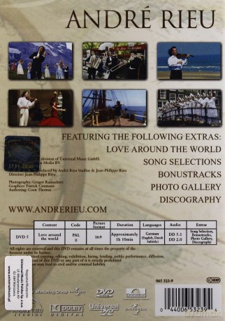 Andre Rieu: Love Around The World [DVD]