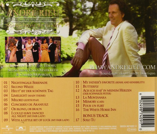 Andre Rieu: Melodies From My Heart [CD]