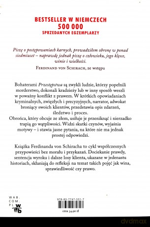 Przestępstwo (twarda) - Ferdinand Von Schirach [KSIĄŻKA]