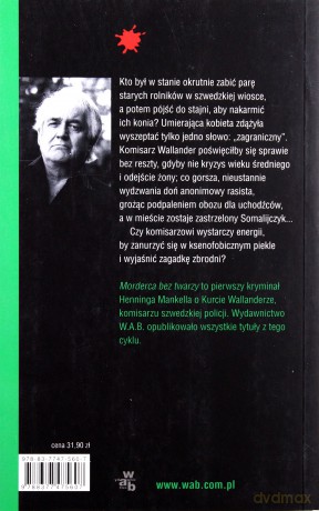 Morderca Bez Twarzy Wyd.2011 - Henning Mankell [KSIĄŻKA]
