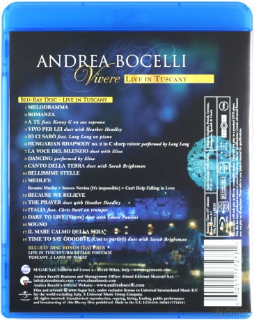 Andrea Bocelli: Vivere [Blu-Ray] 