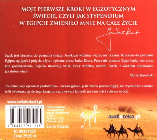 Mój Egipt (twarda) - Jarosław Kret [AUDIOBOOK] [CD-MP3]