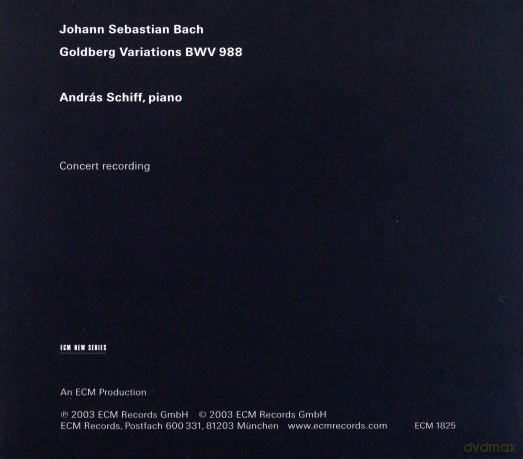 Andreas Schiff: Bach Goldberg Variations [CD]