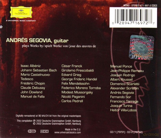 Andres Segovia: Art Of Segovia [2CD]