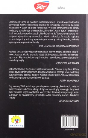 Reanimacja (twarda) - Danuta Mikołajewska [KSIĄŻKA]