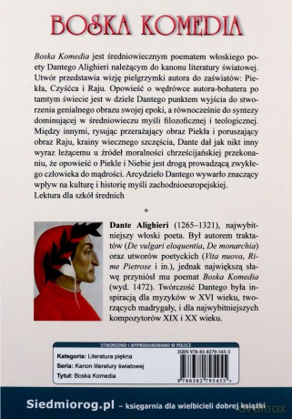 Boska Komedia - Dante Alighieri [KSIĄŻKA]