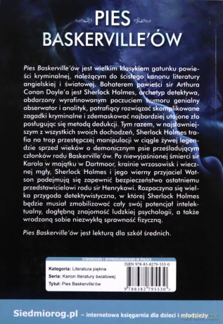 Pies Baskerville'ów - Arthur Conan Doyle [KSIĄŻKA]