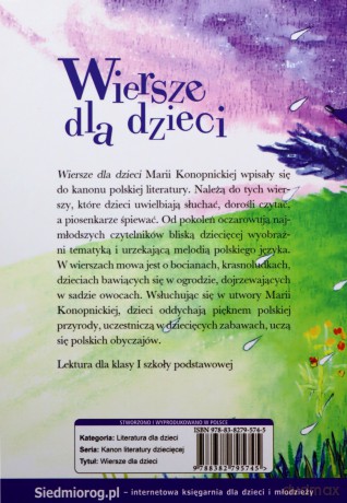Wiersze dla dzieci. Maria Konopnicka - Maria Konopnicka [KSIĄŻKA]