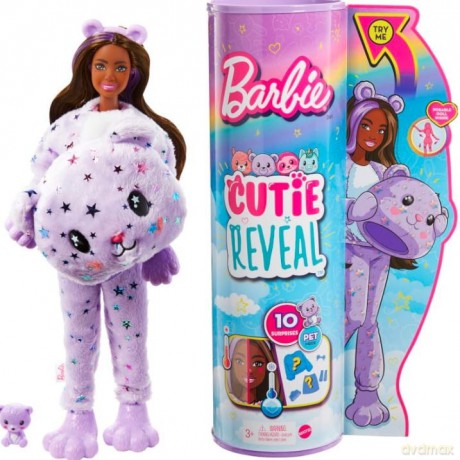 Lalka Barbie Cutie Reveal Miś - Seria 2 Kraina Fantazji