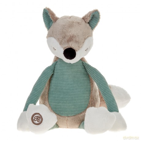 Maskotka Lis Axel beżowo-miętowy 27 cm