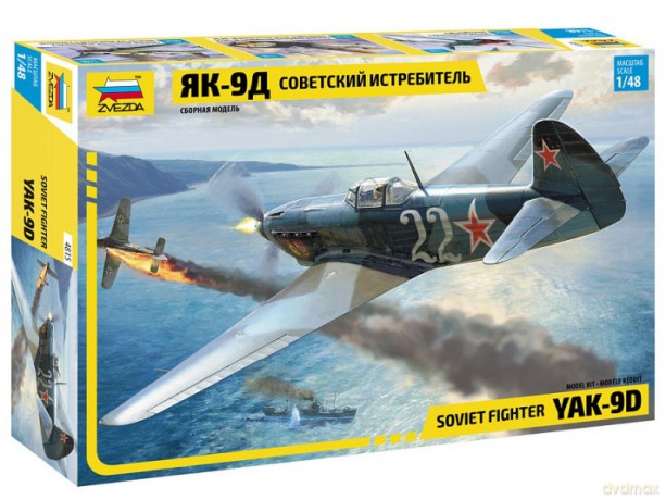 Model plastikowy Yak-9D radziecki myśliwiec