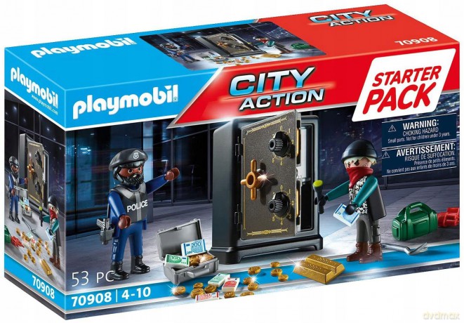 Zestaw City Action 70908 Starter Pack Włamanie do sejfu