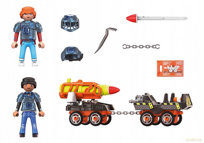 Zestaw DINO Rise 70929 Dino Mine Wózek z rakietą