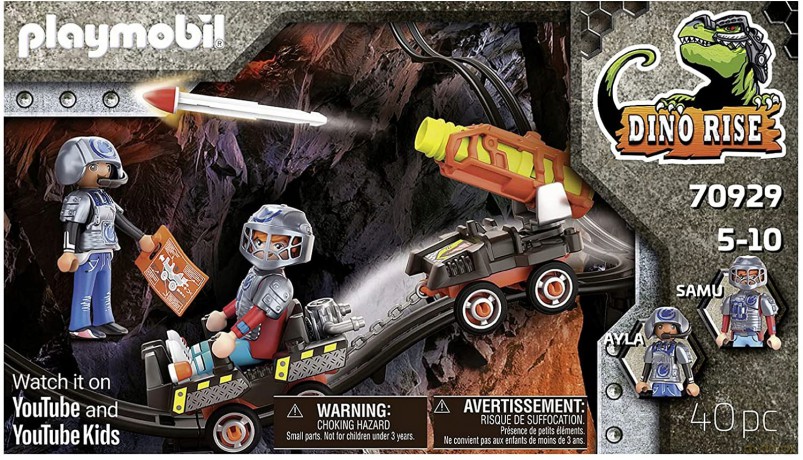 Zestaw DINO Rise 70929 Dino Mine Wózek z rakietą