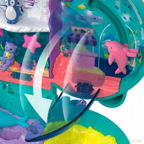 Zestaw figurek Polly Pocket Oceanarium wyderki Zestaw kompaktowy [FIGURKA]