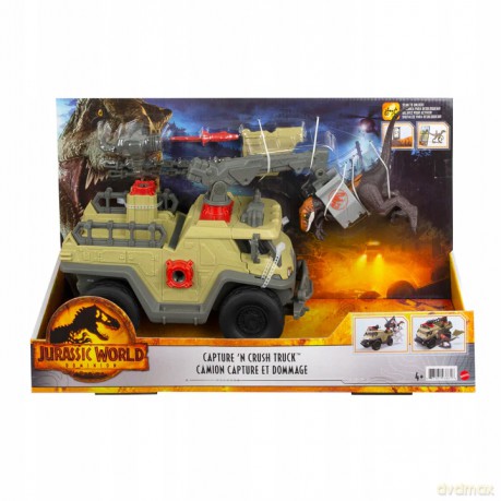Zestaw z figurką Pojazd Jurassic World Łapacz dinozaurów [FIGURKA]