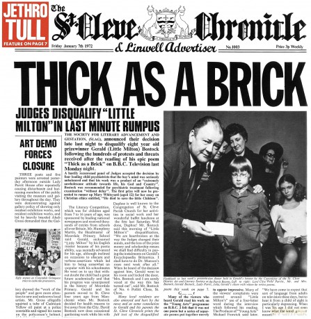 Jethro Tull: Thick As A Brick [Winyl]