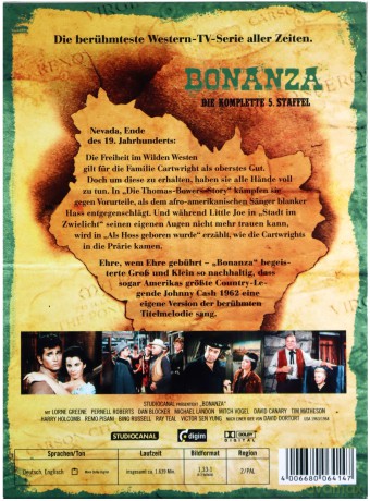 Bonanza Season 5 (8DVD]