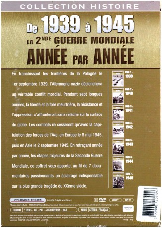 De 1939 a 1945, la deuxieme Guerre Mondiale année [BOX] [7DVD]