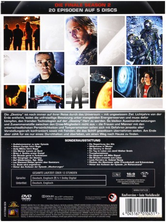 SG.U Stargate Universe Season 2 (Gwiezdne wrota: Wszechświat) [5DVD]