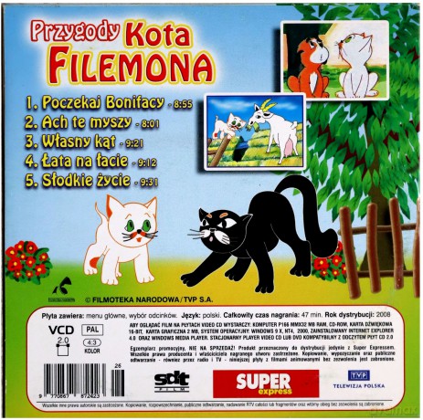 Przygody kota Filemona. Poczekaj Bonifacy [VCD]