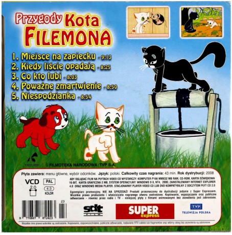 Przygody kota Filemona. Miejsce na zapiecku [VCD]