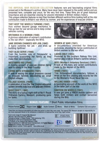 Britain's Home Front At War - Women And Children At War [DVD]