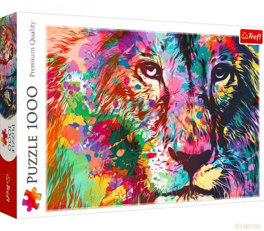 TREFL 1000 el. Kolorowy lew 10707 [PUZZLE]