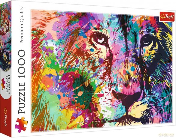 TREFL 1000 el. Kolorowy lew 10707 [PUZZLE]