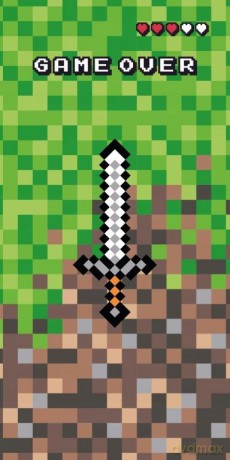 Ręcznik Kąpielowy Plażowy 70×140 MINECRAFT Piksele wz 51