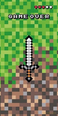 Ręcznik Kąpielowy Plażowy 70×140 MINECRAFT Piksele wz 51