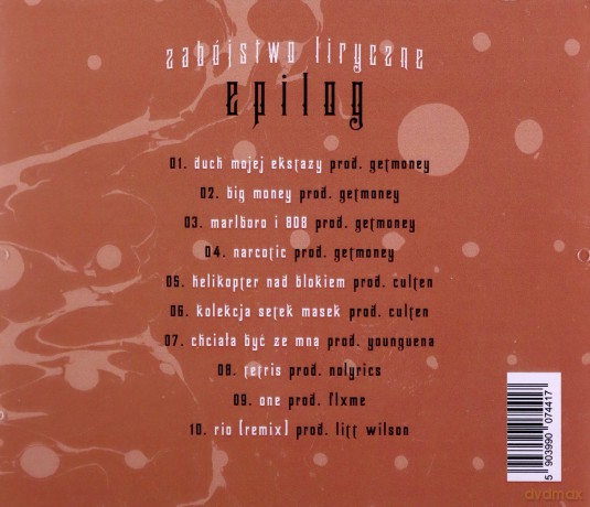 Sentino: Zabójstwo Liryczne Epilog [CD]