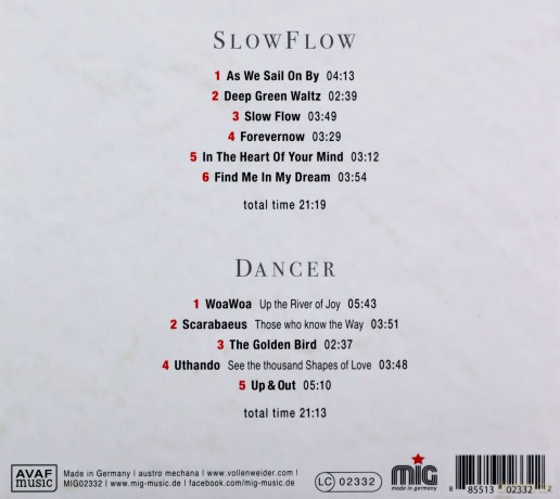 Andreas Vollenweider: Slow Flow Dance (digipack) [2CD]